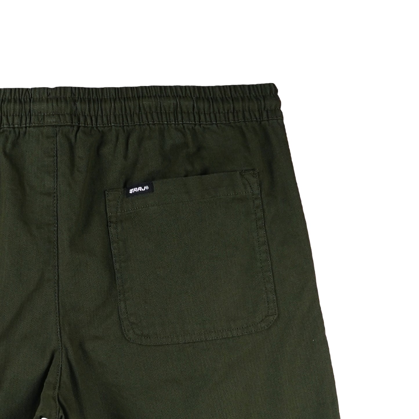 RRJ Men's Basic Non-Denim Jogger Pants  Mid-Rise 175678 (Fatigue)