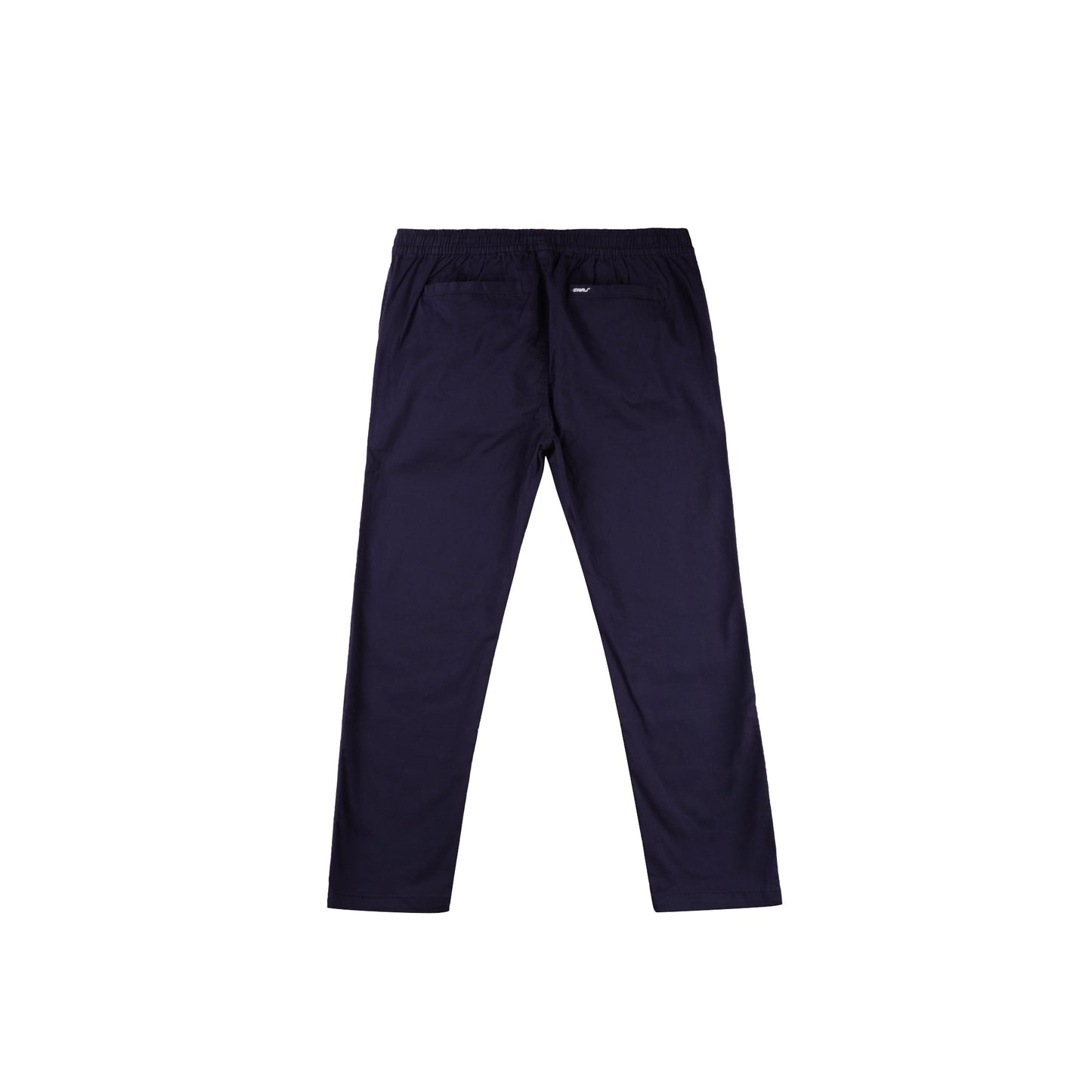 RRJ Men's Basic Non-Denim Trouser Pants Mid-Rise Fitting 182956 (Navy)