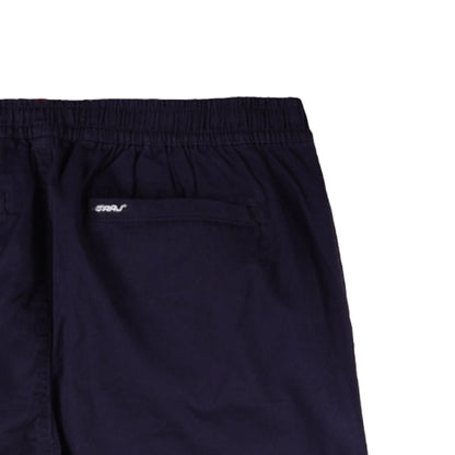 RRJ Men's Basic Non-Denim Trouser Pants Mid-Rise Fitting 182956 (Navy)