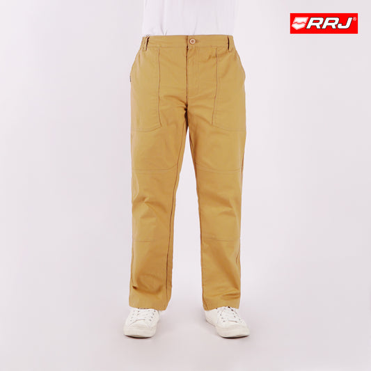 RRJ Men's Basic Non-Denim Chino Pants 182977 (Beige)