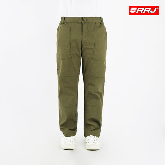 RRJ Men's Basic Non-Denim Chino Pants 182977 (Green)
