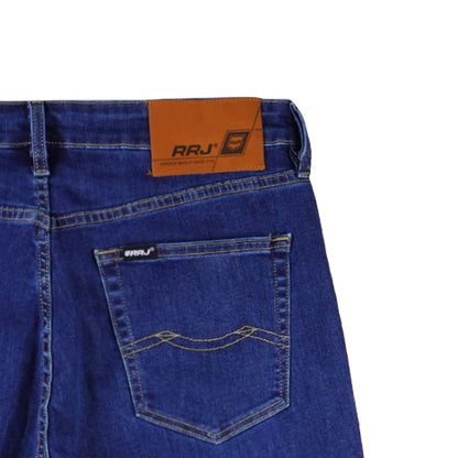 RRJ Men's Basic Denim Pants Skinny Fitting Mid-Rise 178518-U (Medium Shade)