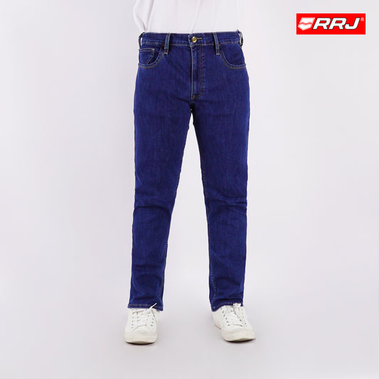 RRJ Men's Basic Denim Pants Skinny Fitting Mid-Rise 178518-U (Medium Shade)