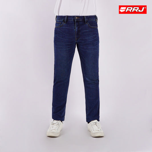 RRJ Men's Basic Denim Pants Superskinny Fitting Mid-Rise 178301-U (Medium Shade)