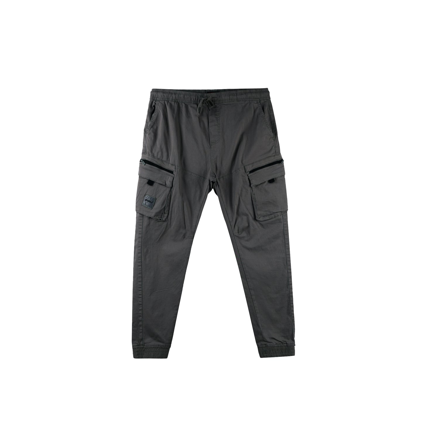RRJ Men's Basic Non-Denim Cargo Pants Mid-Rise Fitting 177227 ( Dark Gray)