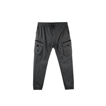 RRJ Men's Basic Non-Denim Cargo Pants Mid-Rise Fitting 177227 ( Dark Gray)