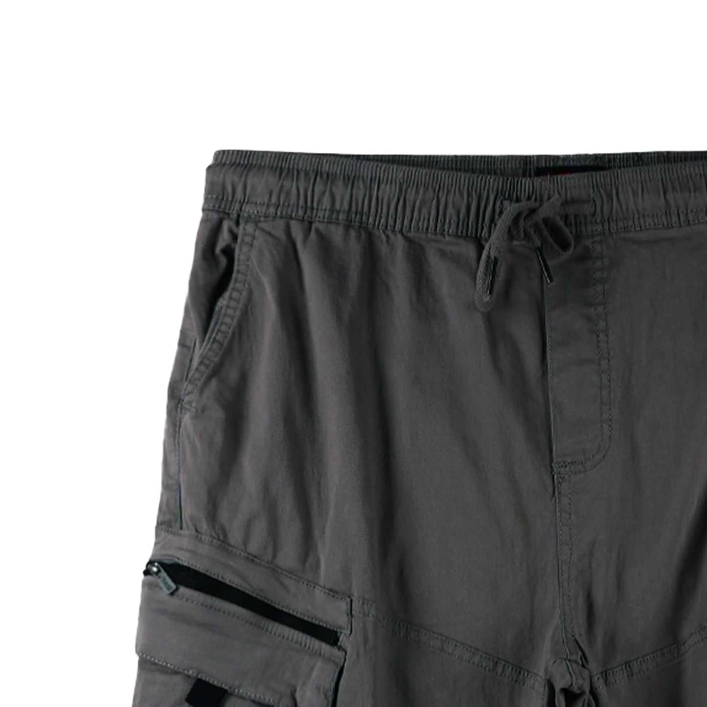 RRJ Men's Basic Non-Denim Cargo Pants Mid-Rise Fitting 177227 ( Dark Gray)