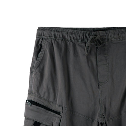 RRJ Men's Basic Non-Denim Cargo Pants Mid-Rise Fitting 177227 ( Dark Gray)