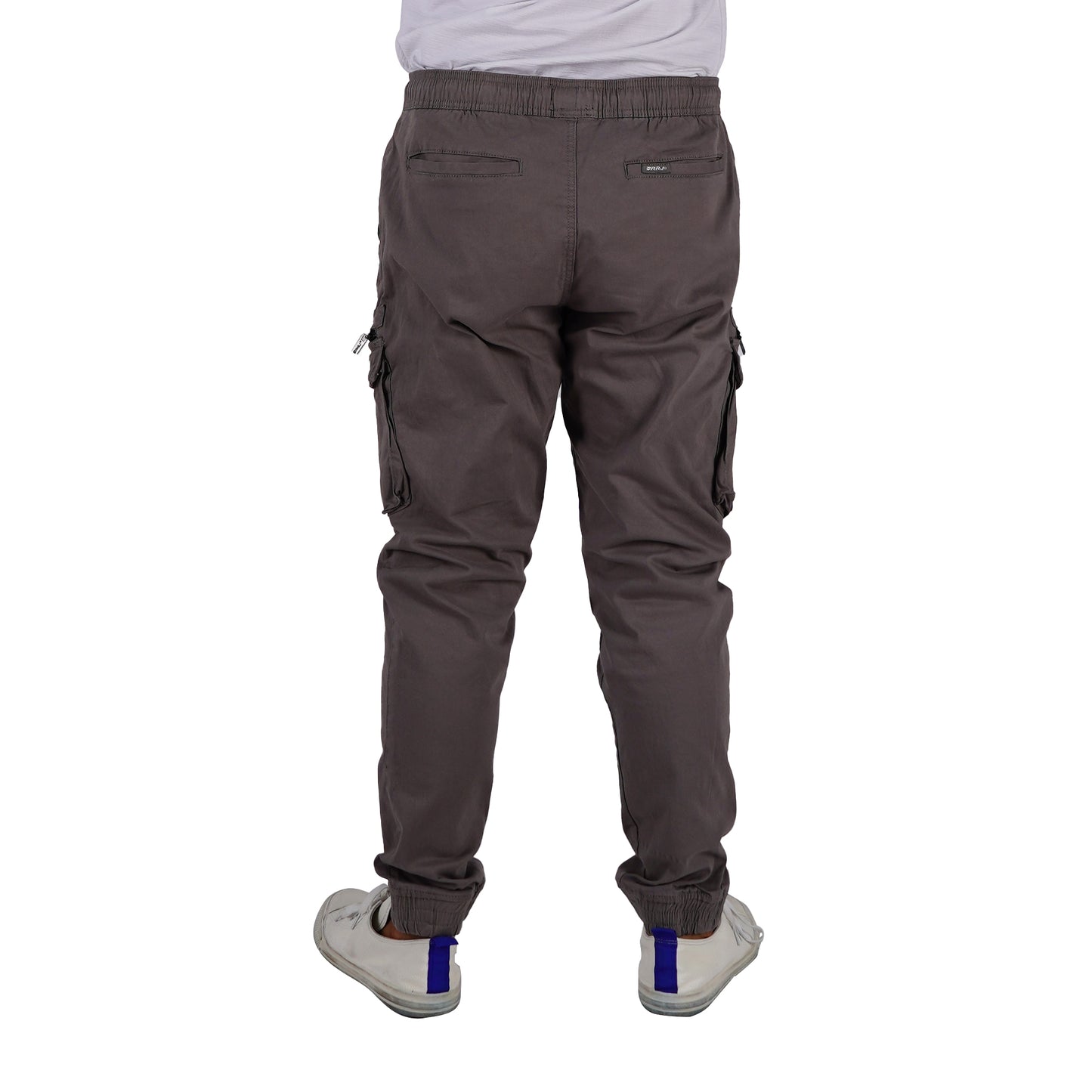 RRJ Men's Basic Non-Denim Cargo Pants Mid-Rise Fitting 177227 ( Dark Gray)