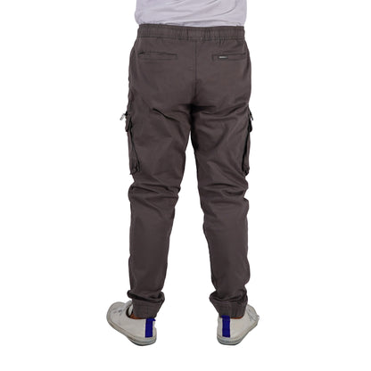 RRJ Men's Basic Non-Denim Cargo Pants Mid-Rise Fitting 177227 ( Dark Gray)