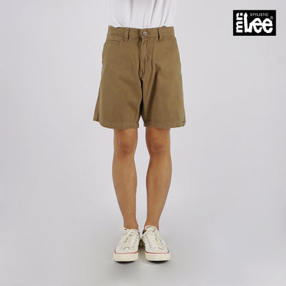 Stylistic Mr. Lee Men's Basic Non-Denim Tapered Short Mid Waist 178728 (Moss)