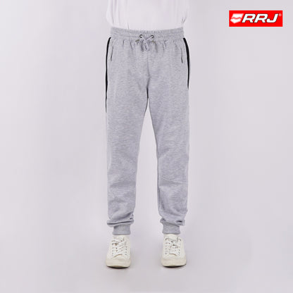 RRJ Men's Basic Non-Denim Jogger Pants Mid-Rise 171707 (Light Gray)