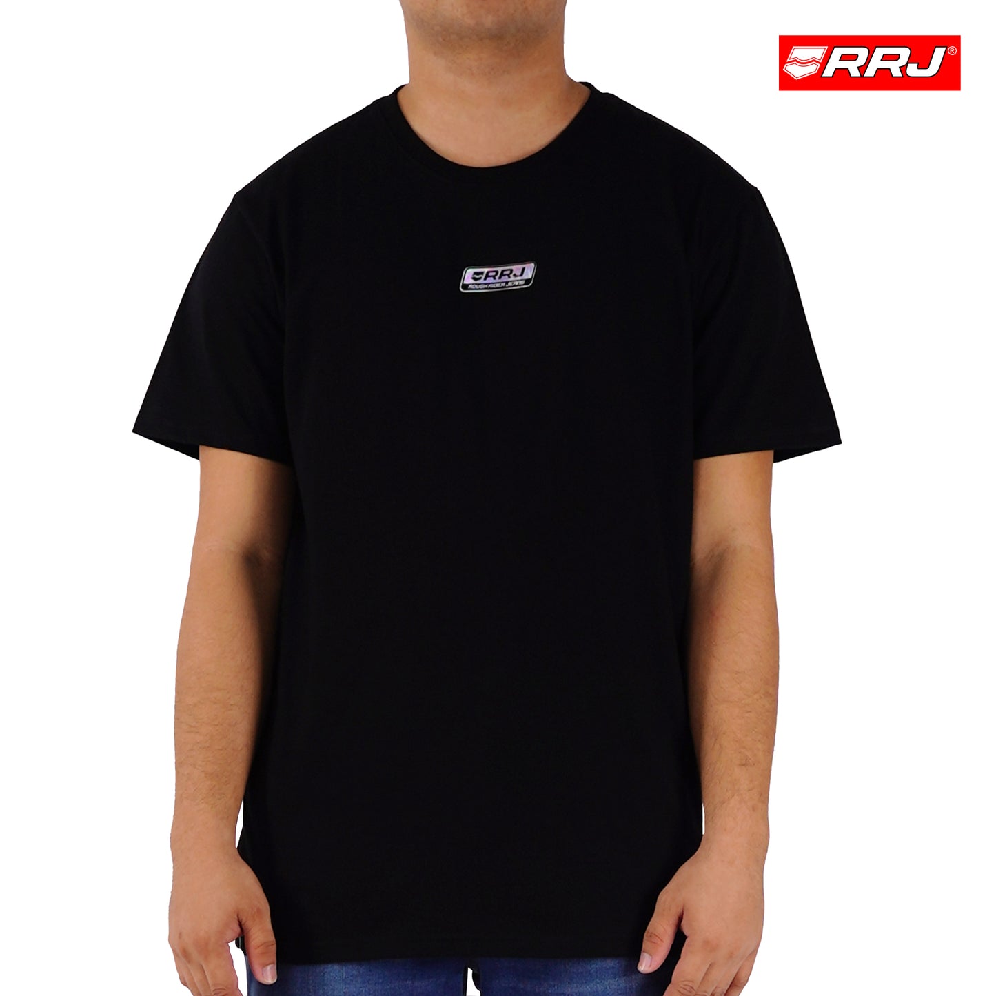 RRJ Men's Basic Tees Semibody Fitting 175150-U (Black)