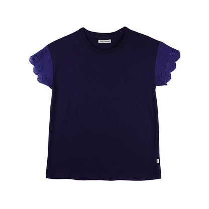 RRJ Ladies Basic Tees Regular Fitting 132703 (Navy)