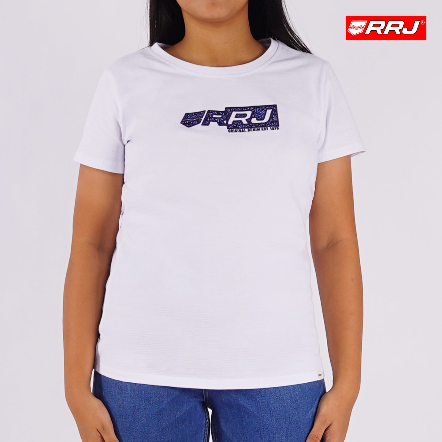 RRJ Ladies Basic Tees Regular Fitting 129372 (White)