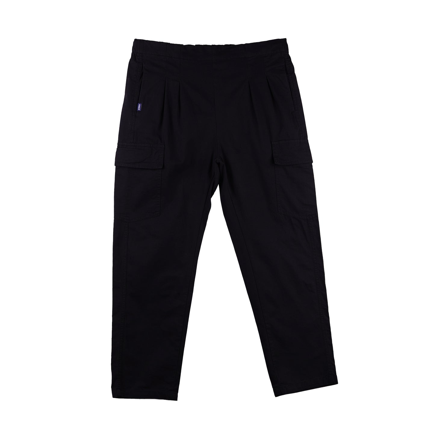 RRJ Ladies Basic Non-Denim Cargo Pants Mid-Rise Fitting 180711 (Black)