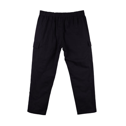 RRJ Ladies Basic Non-Denim Cargo Pants Mid-Rise Fitting 180711 (Black)