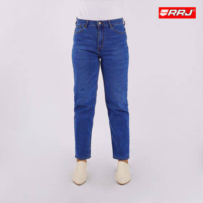 RRJ Ladies Basic Denim Mom Jeans 177239-U (Light Shade)
