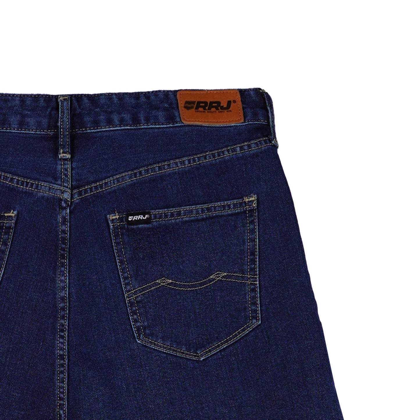 RRJ Ladies Basic Denim Skorts 178064 (Medium Shade)