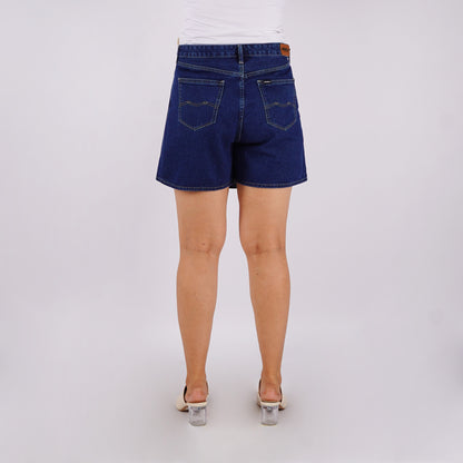 RRJ Ladies Basic Denim Skorts 178064 (Medium Shade)