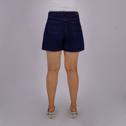 RRJ Ladies Basic Denim Skorts 178551 (Dark Shade)
