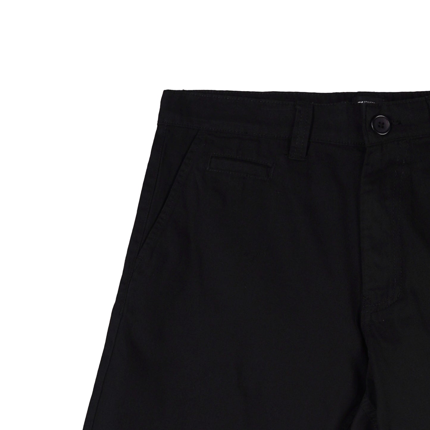 Stylistic Mr. Lee Men's Basic Non-Denim Tapered Short Mid Waist 176632 (Black)