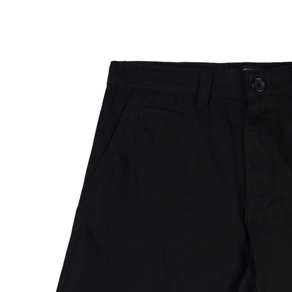 Stylistic Mr. Lee Men's Basic Non-Denim Tapered Short Mid Waist 176632 (Black)