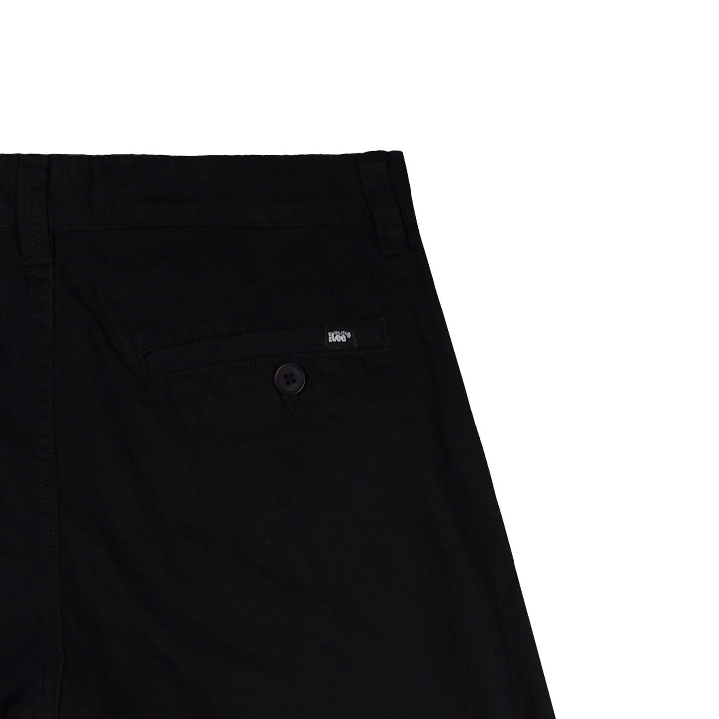 Stylistic Mr. Lee Men's Basic Non-Denim Tapered Short Mid Waist 176632 (Black)