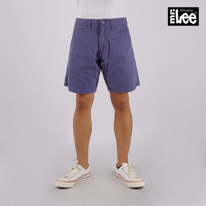 Stylistic Mr. Lee Men's Basic Non-Denim Tapered Short Mid Waist 176644 (Indigo)
