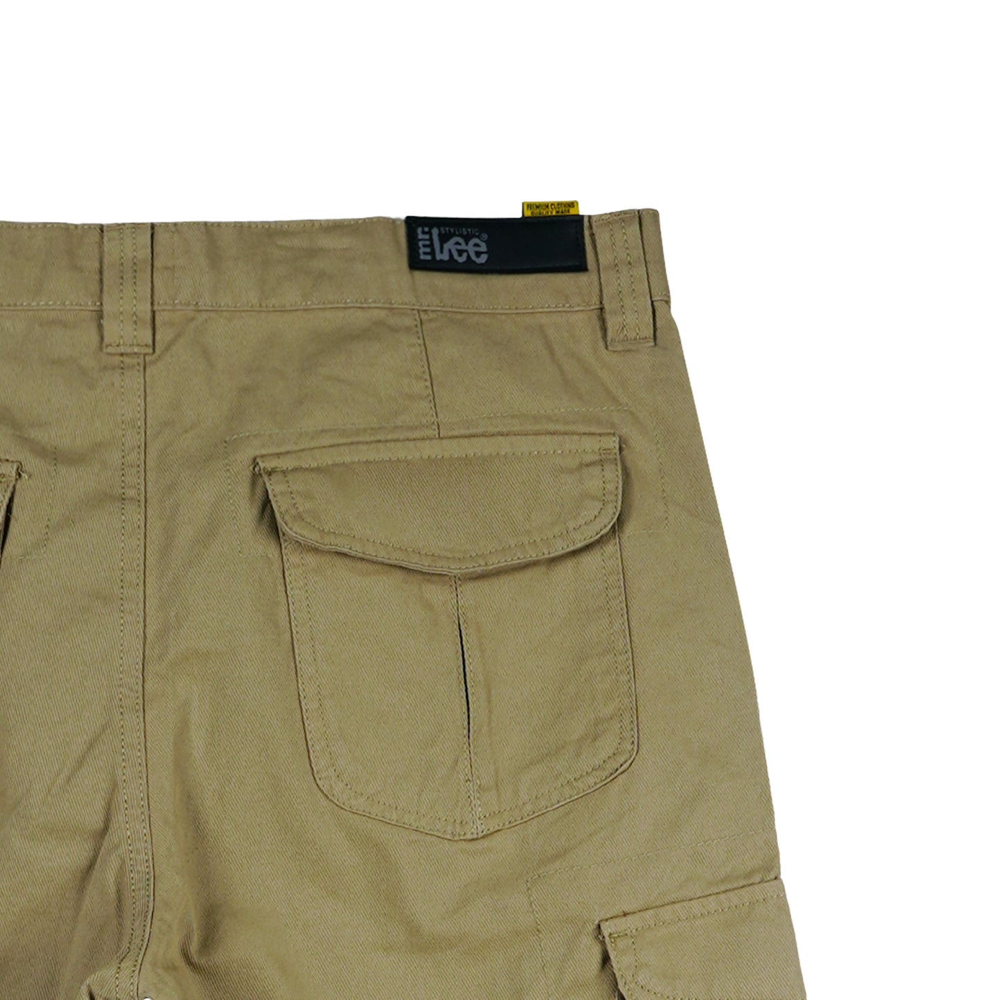 Stylistic Mr. Lee Men's Basic Non-Denim Cargo Short Mid Waist 174684 (Light Fatigue)