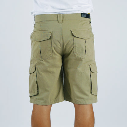 Stylistic Mr. Lee Men's Basic Non-Denim Cargo Short Mid Waist 174684 (Light Fatigue)