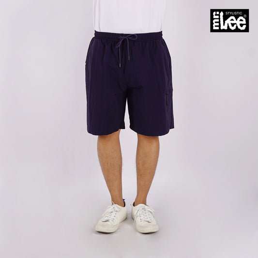 Stylistic Mr. Lee Men's Basic Non-Denim Cargo Short Mid Waist 180440 (Navy-Navy)