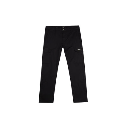 Stylistic Mr. Lee Men's Basic Non-Denim Cargo Pants Mid Waist 176813 (Black)