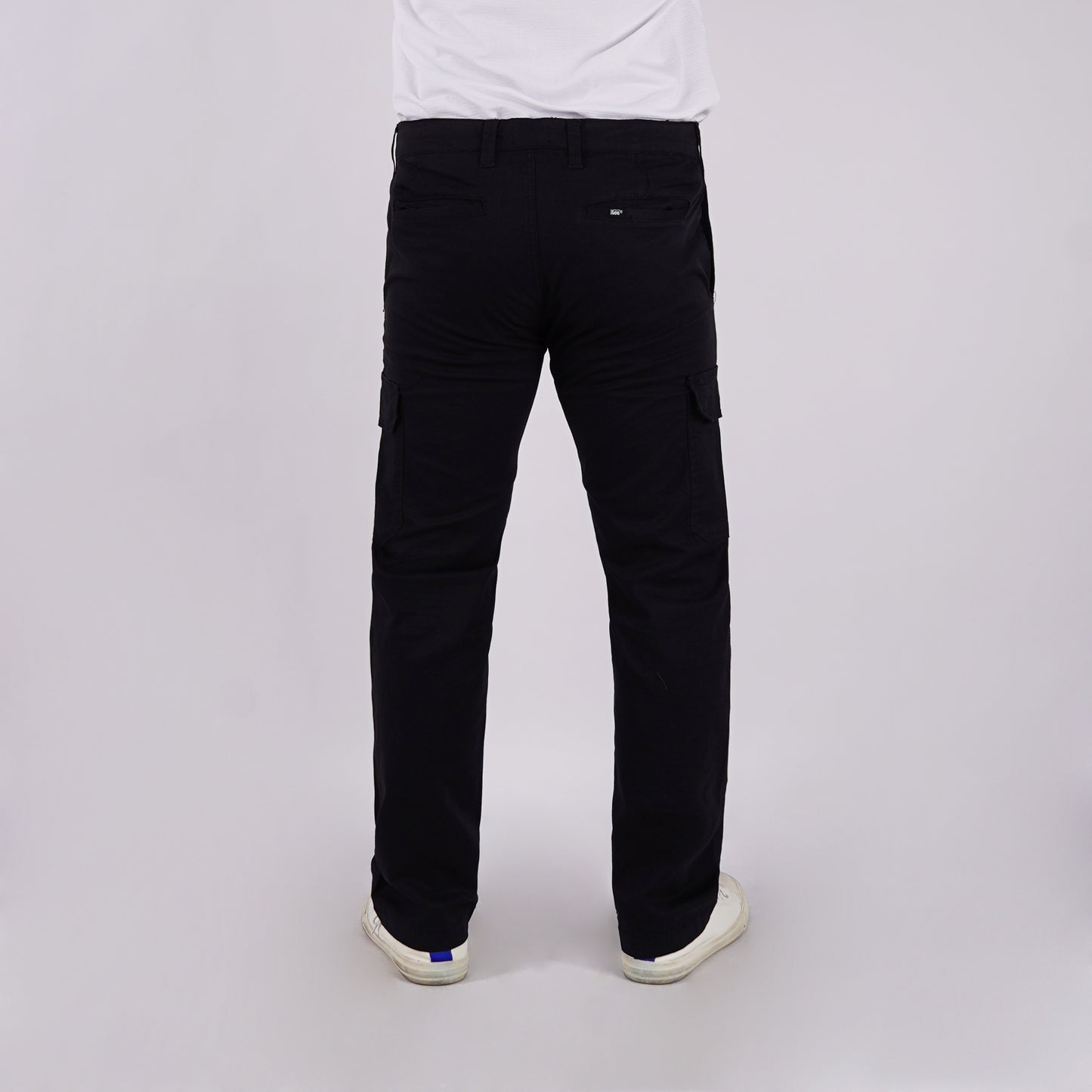 Stylistic Mr. Lee Men's Basic Non-Denim Cargo Pants Mid Waist 176813 (Black)
