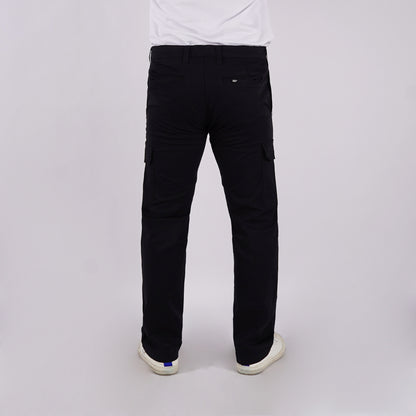 Stylistic Mr. Lee Men's Basic Non-Denim Cargo Pants Mid Waist 176813 (Black)