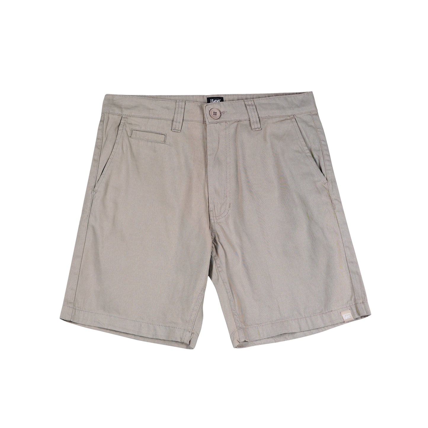 Stylistic Mr. Lee Men's Basic Non-Denim Tapered Short Mid Waist 176680 (Light Gray)