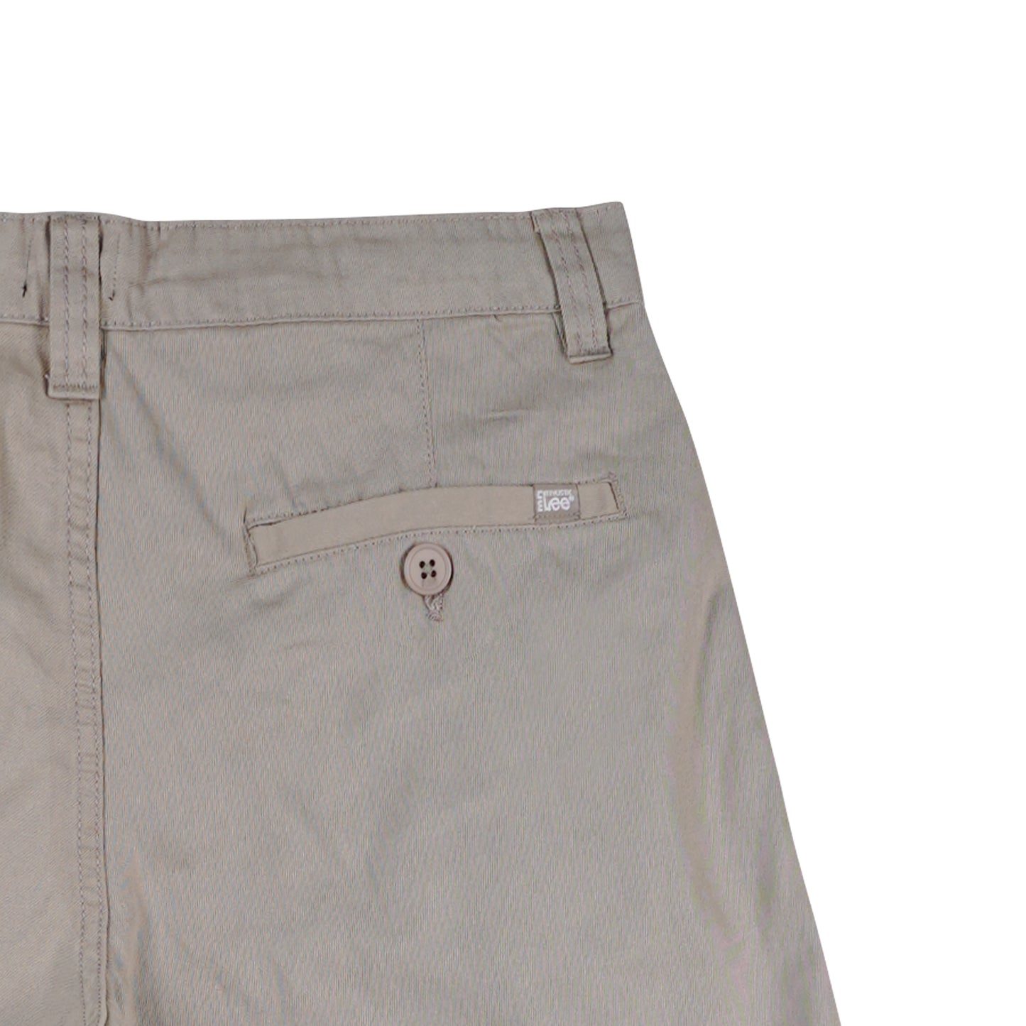Stylistic Mr. Lee Men's Basic Non-Denim Tapered Short Mid Waist 176680 (Light Gray)
