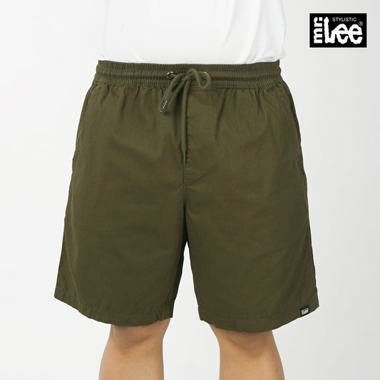 Stylistic Mr. Lee Men's Basic Non-Denim Jogger Short Mid Waist 180948-U (Fatigue)