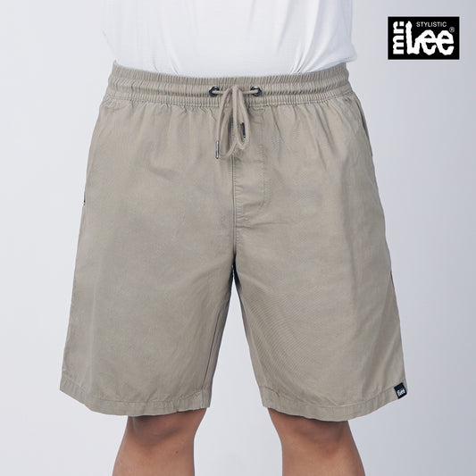 Stylistic Mr. Lee Men's Basic Non-Denim Jogger Short Mid Waist 180948-U (Sand)