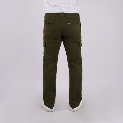 Stylistic Mr. Lee Men's Basic Non-Denim Cargo Pants Mid Waist 176789 (Fatigue)