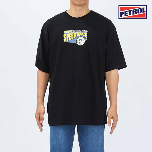 Petrol Men's Basic Tees Oversized Fitting 178528-U (Black)