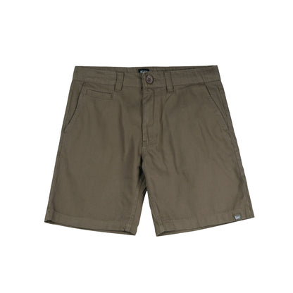 Stylistic Mr. Lee Men's Basic Non-Denim Tapered Short Mid Waist 176656 (Taupe)