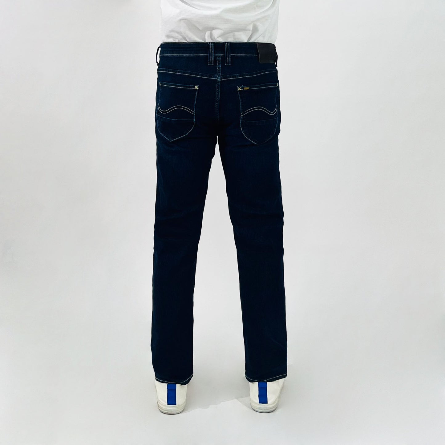 Stylistic Mr. Lee Men's Basic Denim Pants Super Skinny 174938-U (Dark Shade)
