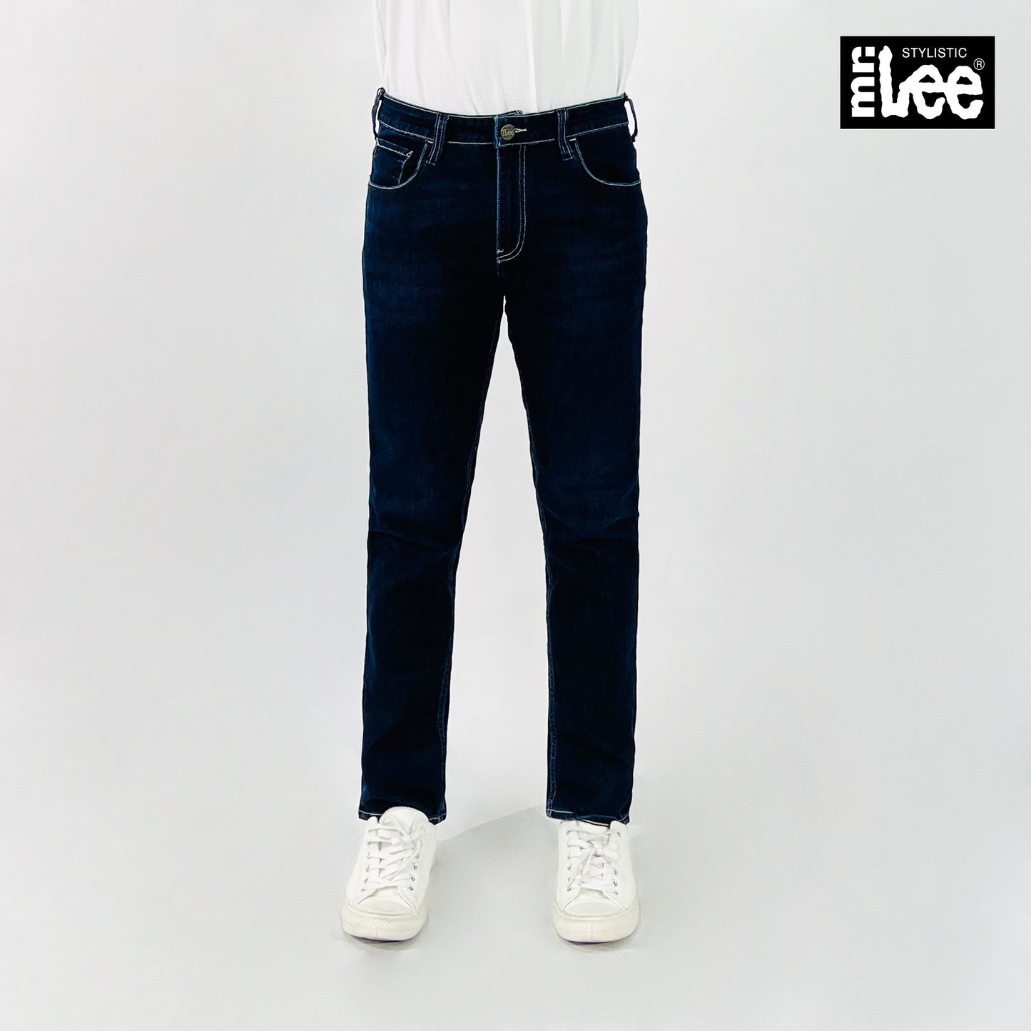 Stylistic Mr. Lee Men's Basic Denim Pants Super Skinny 174938-U (Dark Shade)
