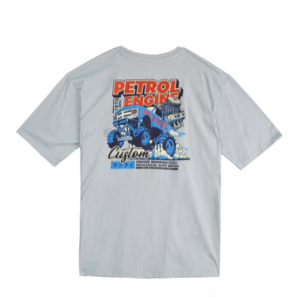 Petrol Men's Basic Tees Oversized Fitting 175859-U (Mercury)