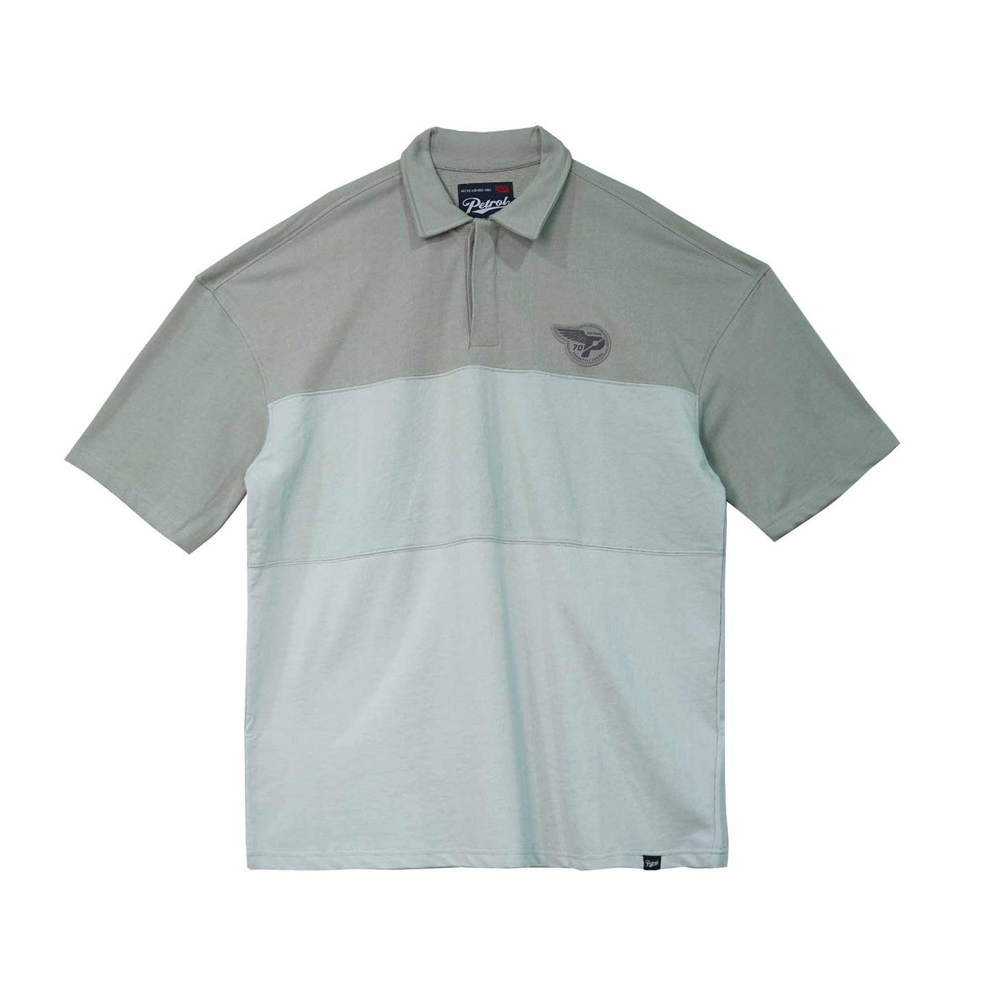 Petrol Men's Basic Collared Shirt Oversized Fitting 169118 (Rock Ridge)
