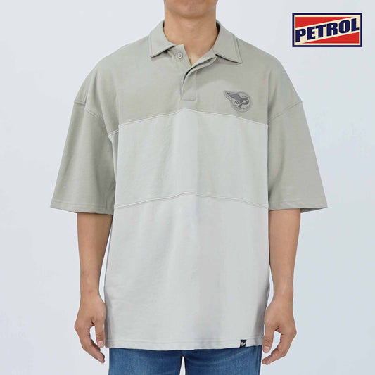 Petrol Men's Basic Collared Shirt Oversized Fitting 169118 (Rock Ridge)