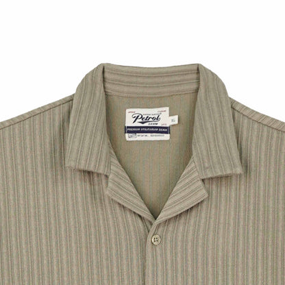 Petrol Men's Basic Woven Shirt Oversized Fitting 168424 (Rock Ridge)