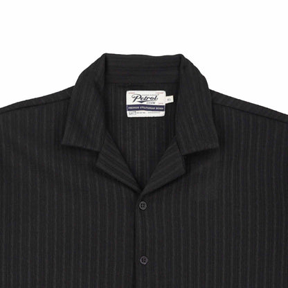 Petrol Men's Basic Woven Shirt Oversized Fitting 168424 (Black)
