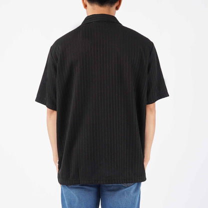 Petrol Men's Basic Woven Shirt Oversized Fitting 168424 (Black)